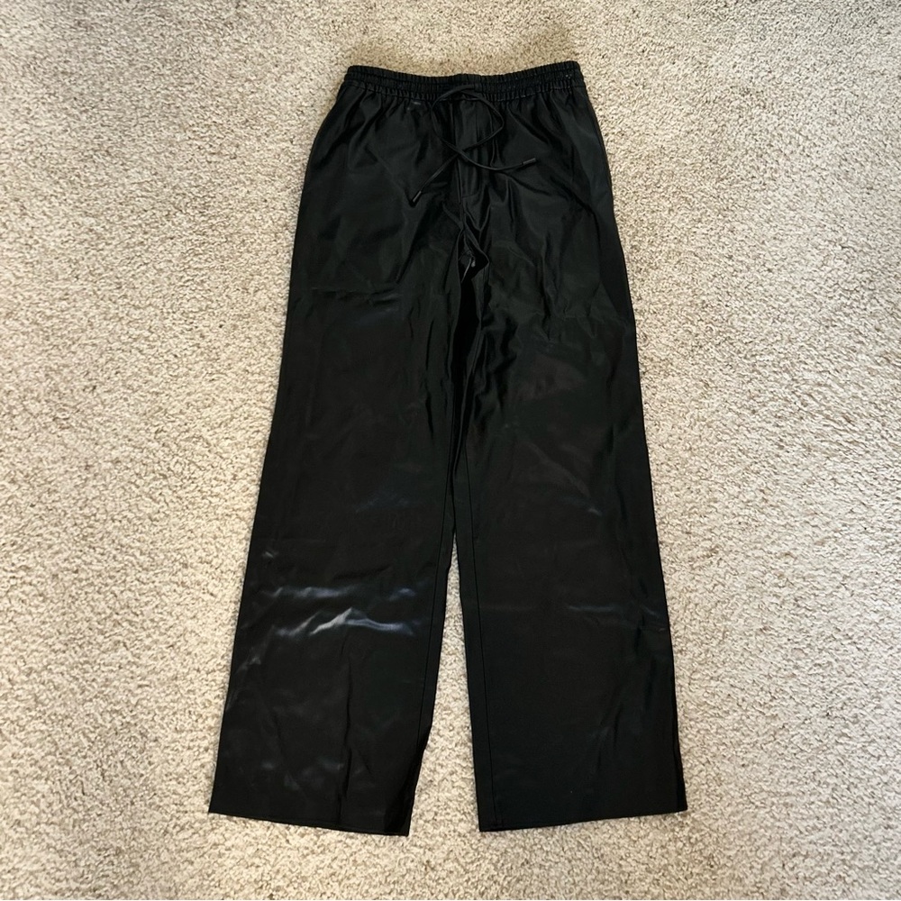 Black Zara Leather Pants